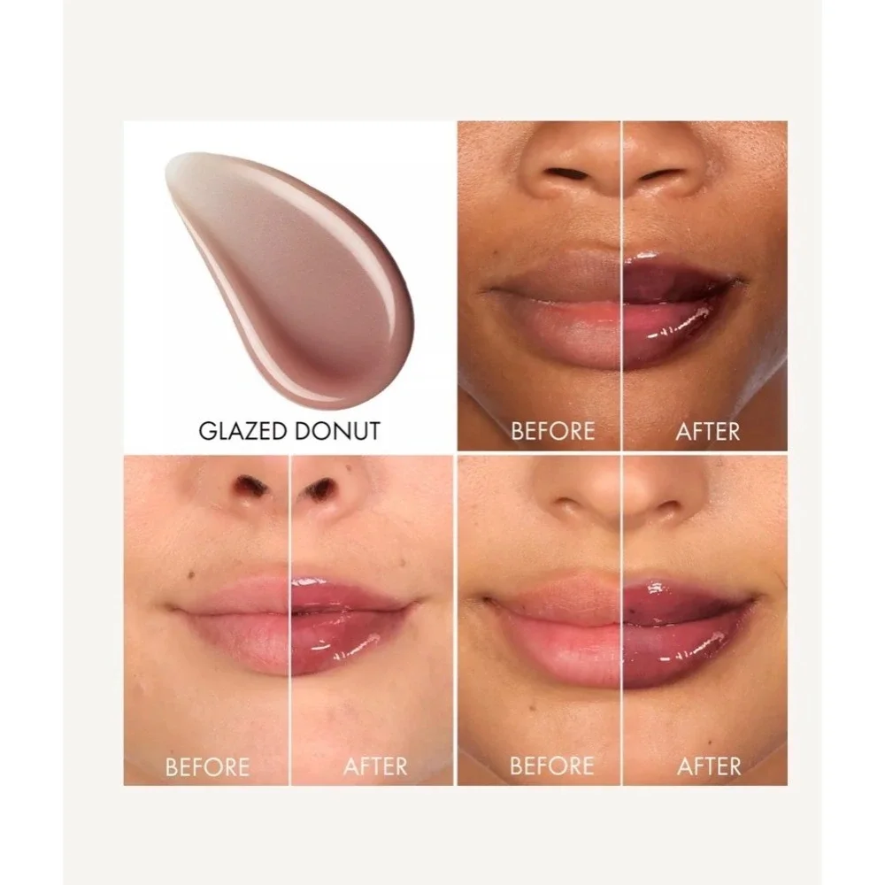 Truly Luxury Lip Oil Glazed Donut Cherry Baby Peptide Ceramide Plumping Set New